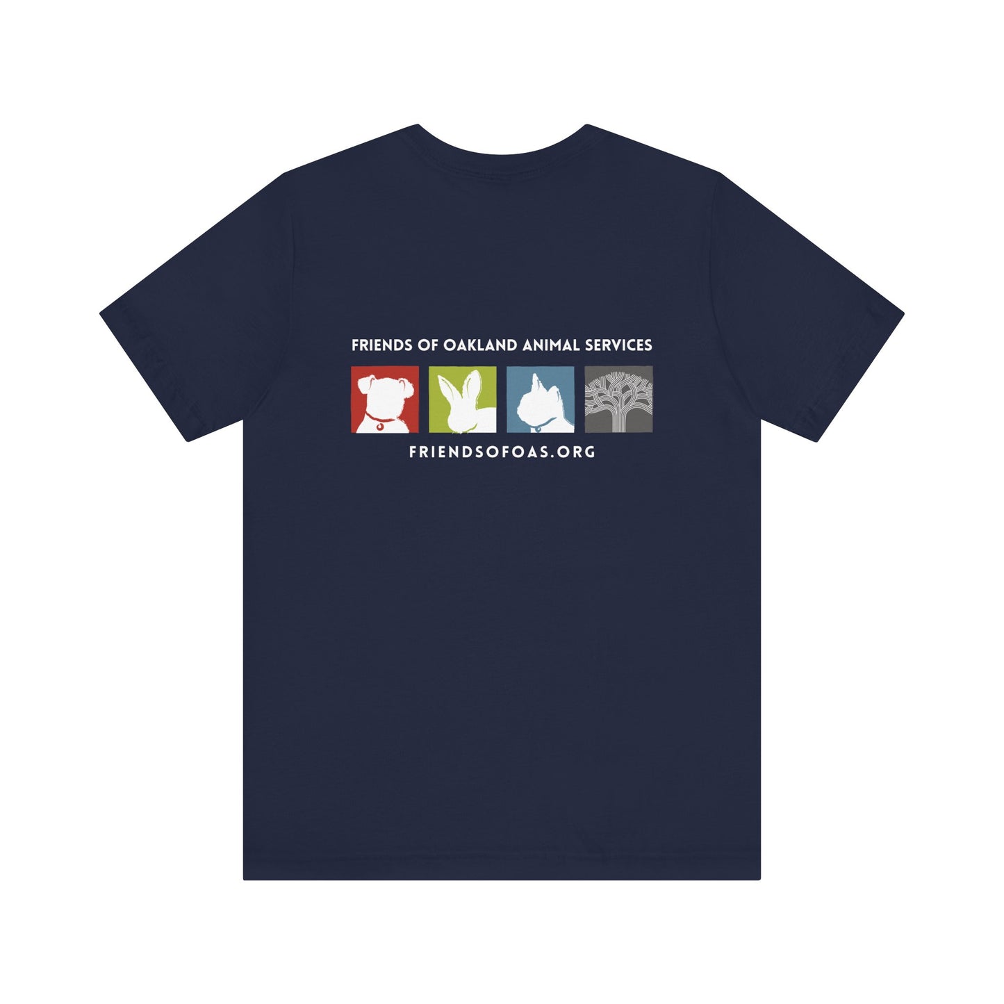 Back-Printed FOAS Logo - Unisex Short Sleeve Tee