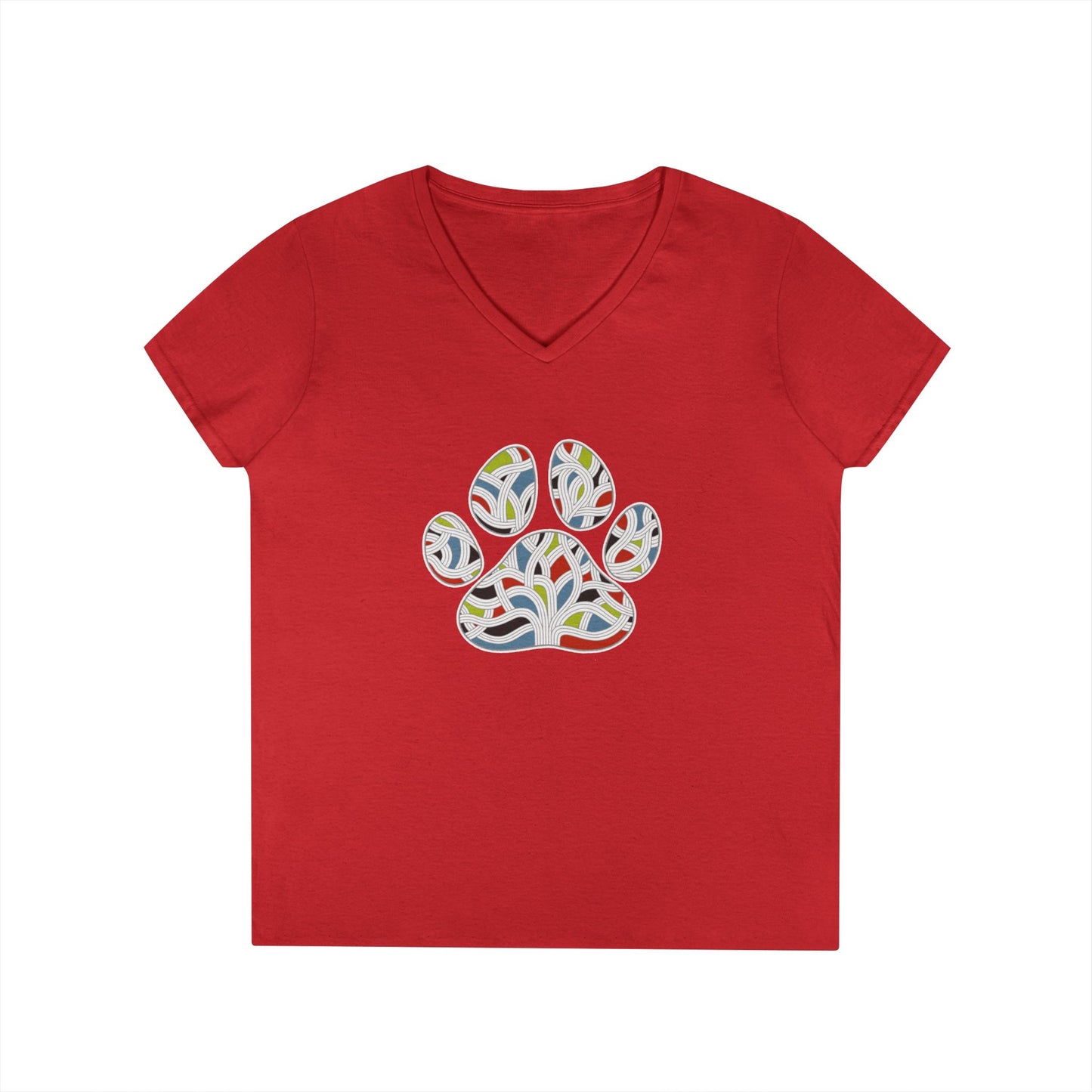 Pawsitively Oakland Ladies' V-Neck T-Shirt