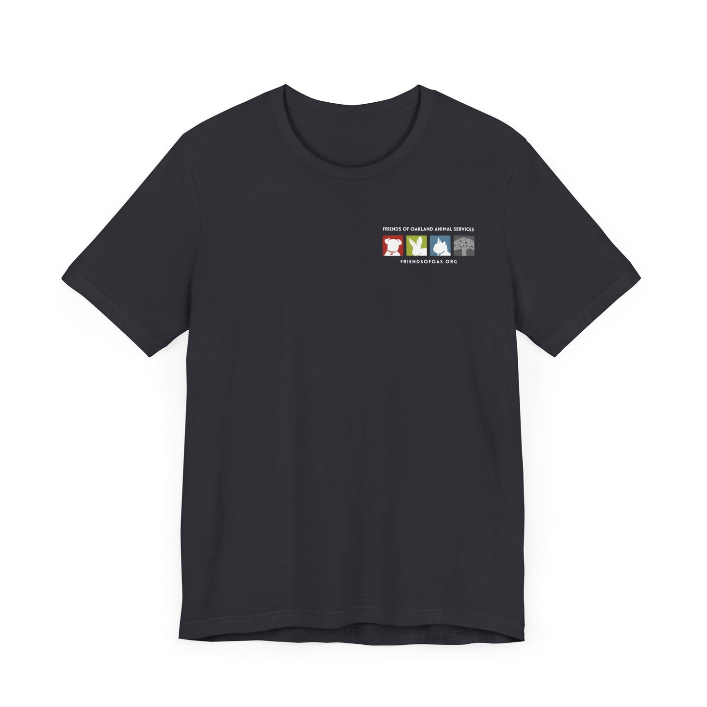 Back-Printed FOAS Logo - Unisex Short Sleeve Tee