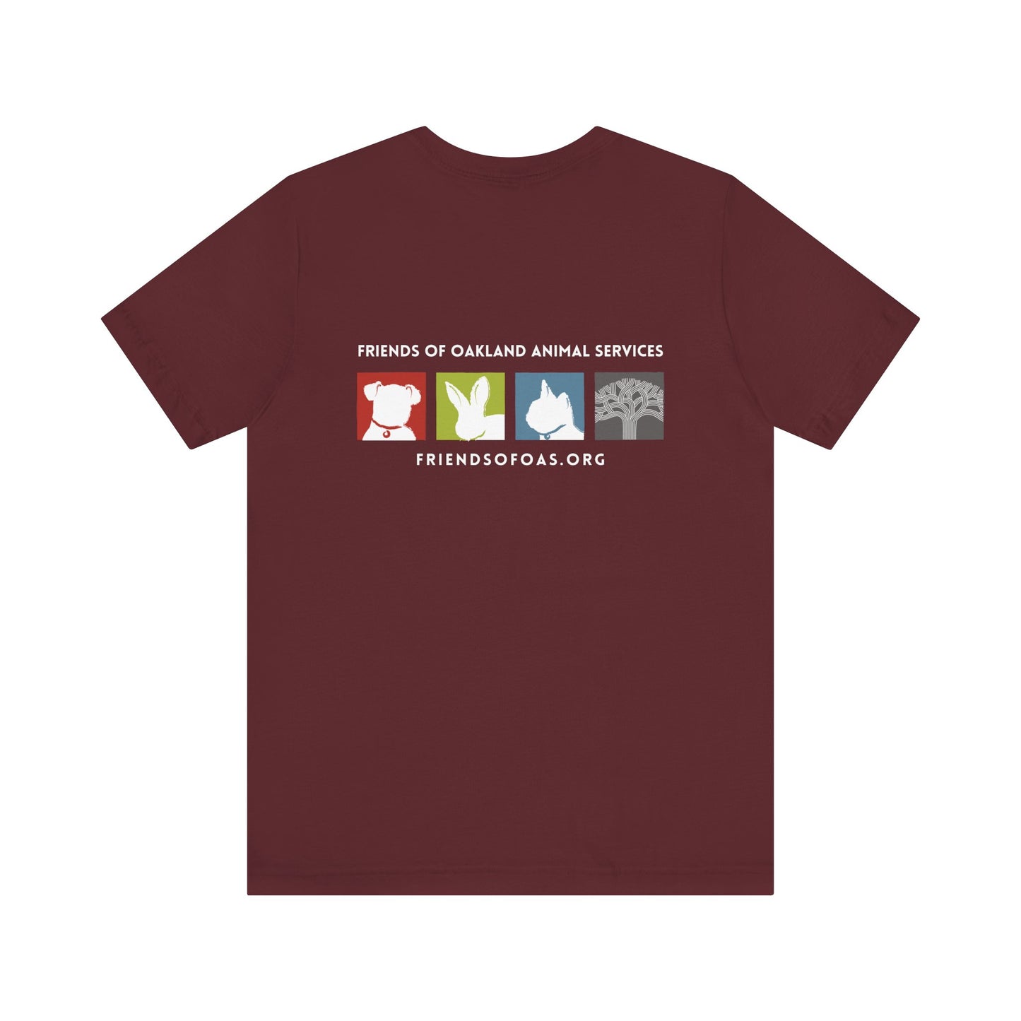Back-Printed FOAS Logo - Unisex Short Sleeve Tee