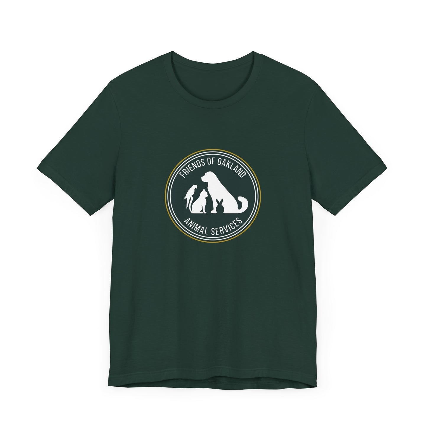 Baseball Friends of Oakland Animal Services Tee - Unisex Jersey Short Sleeve Animal Lovers Shirt