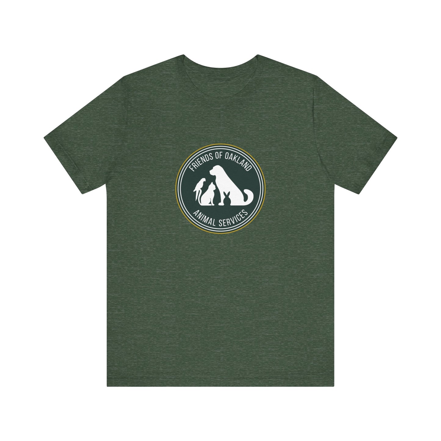 Baseball Friends of Oakland Animal Services Tee - Unisex Jersey Short Sleeve Animal Lovers Shirt