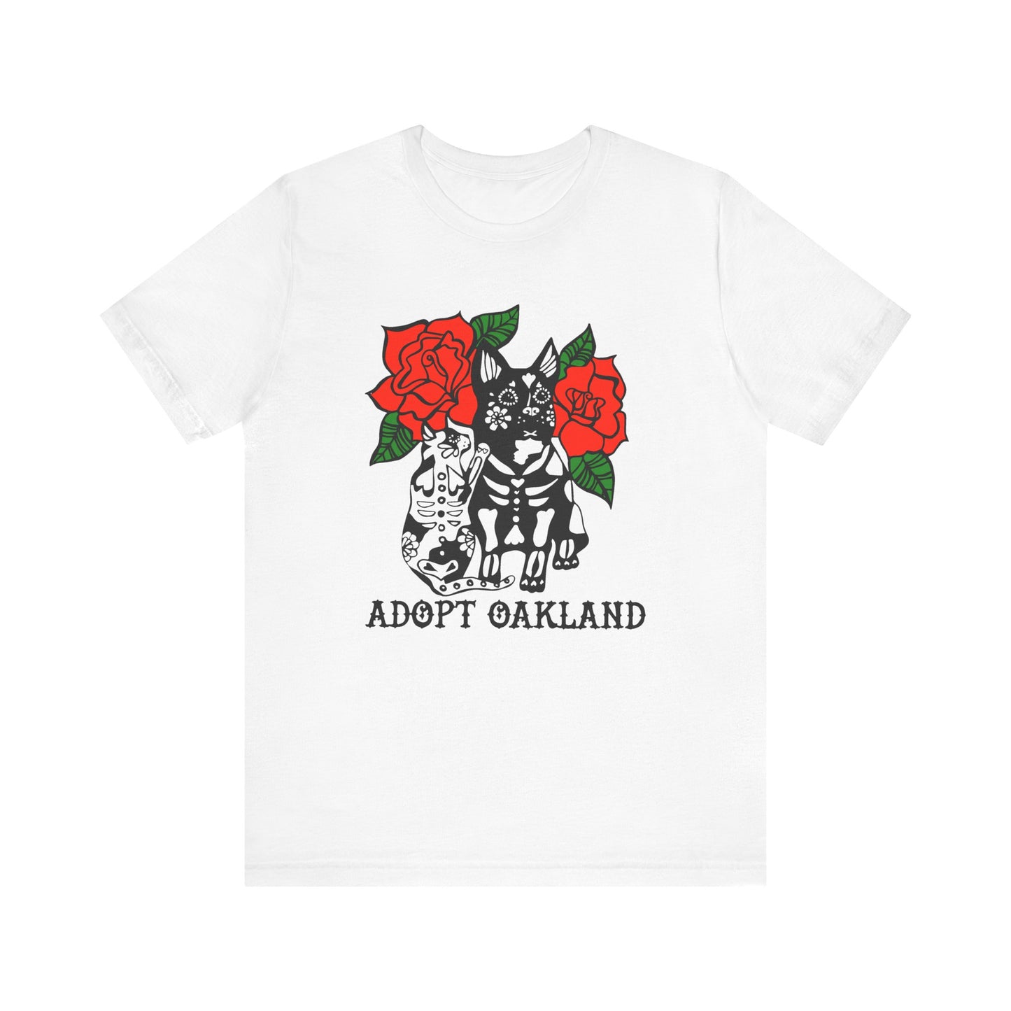 Las Mascotas -Adopt Oakland Cat & Dog Tee – Unisex Jersey Short Sleeve T-Shirt for Animal Lovers