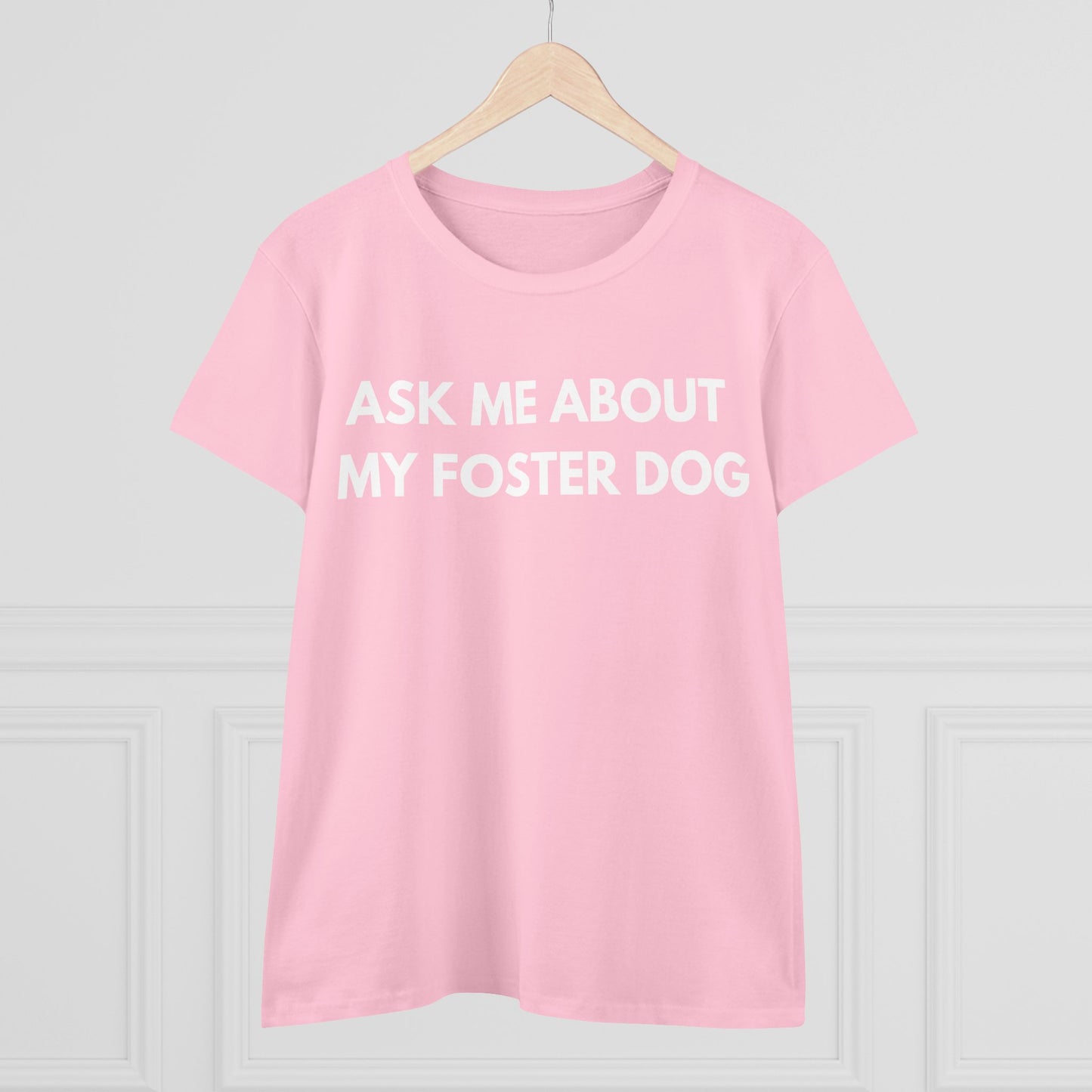 Ask Me -- Women's Midweight Cotton Tee
