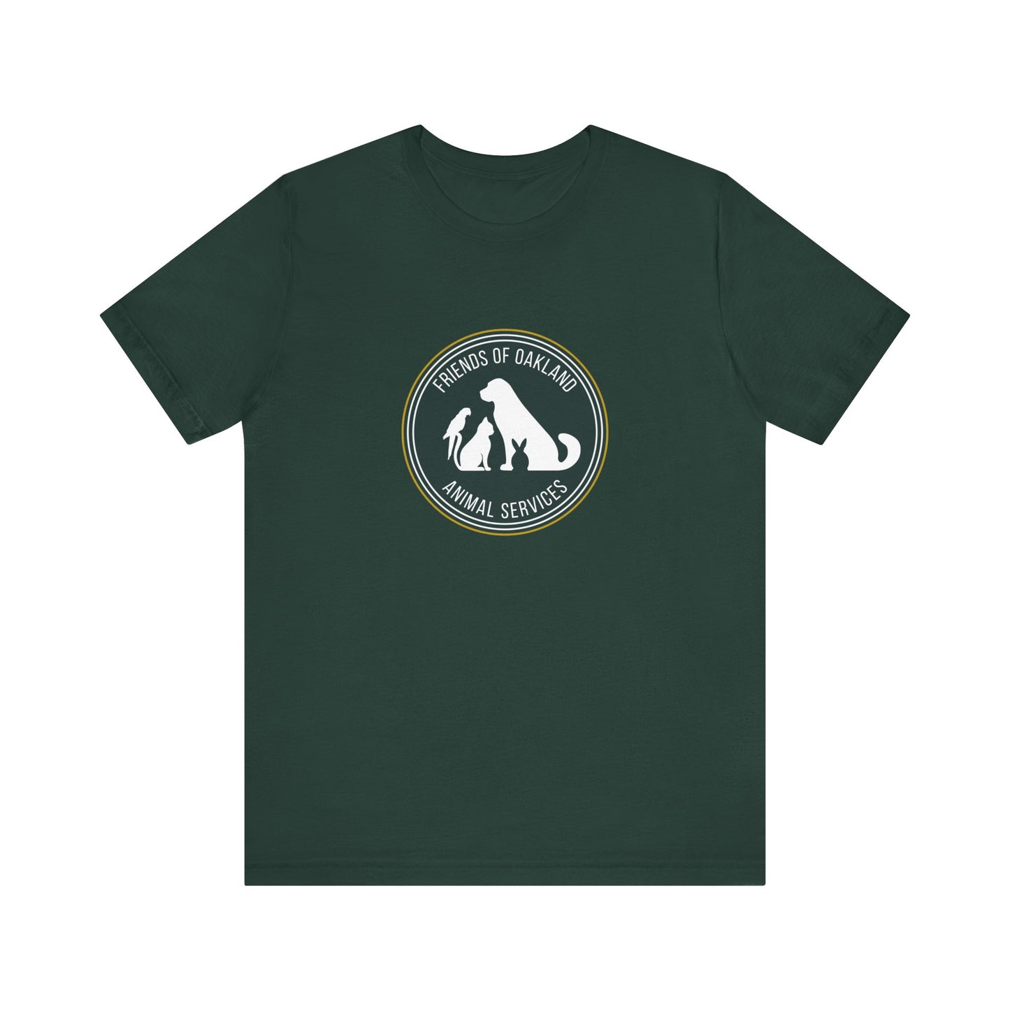 Baseball Friends of Oakland Animal Services Tee - Unisex Jersey Short Sleeve Animal Lovers Shirt