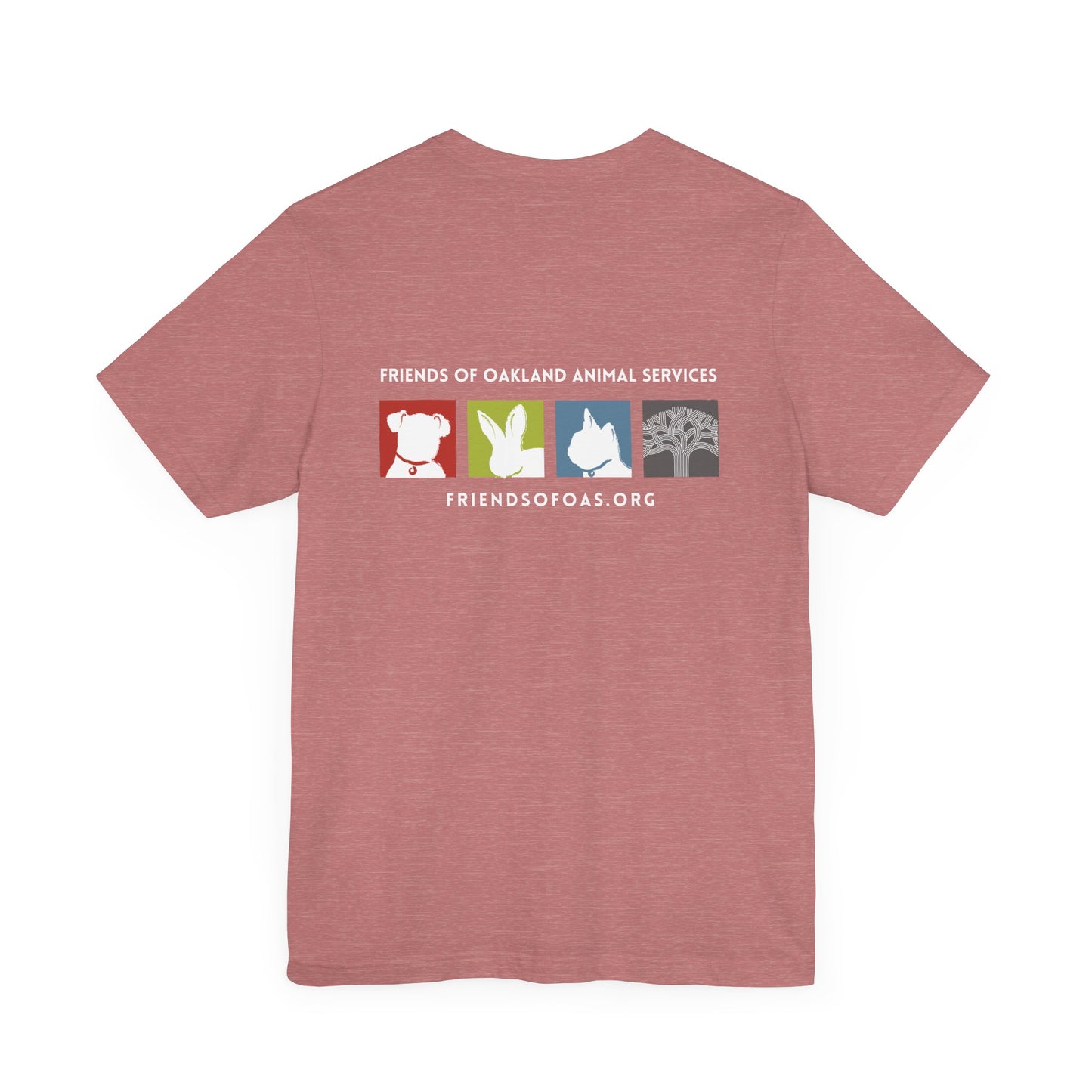 Back-Printed FOAS Logo - Unisex Short Sleeve Tee