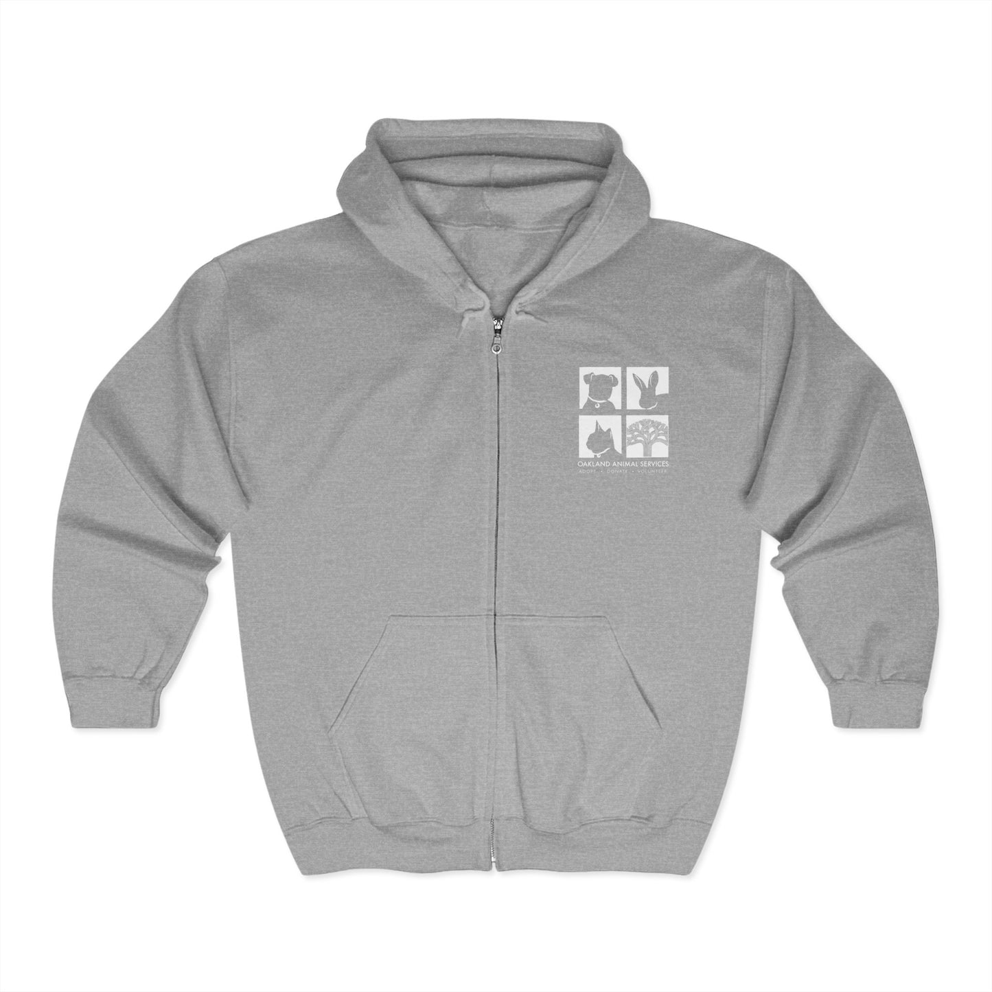 OAS Logo Unisex Heavy Blend™ Full Zip Hooded Sweatshirt