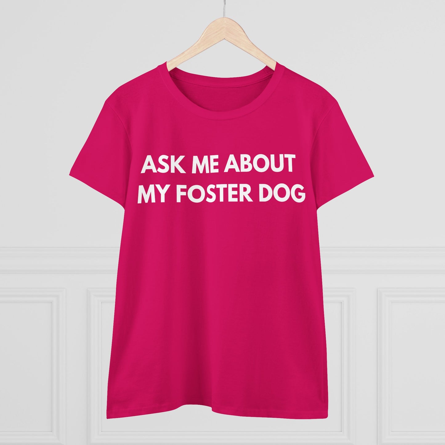 Ask Me -- Women's Midweight Cotton Tee