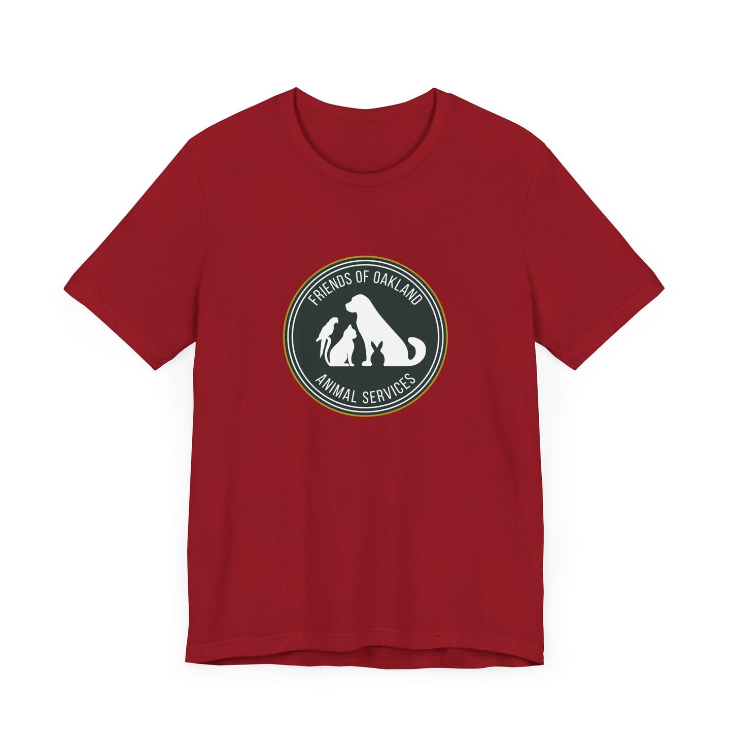 Baseball Friends of Oakland Animal Services Tee - Unisex Jersey Short Sleeve Animal Lovers Shirt