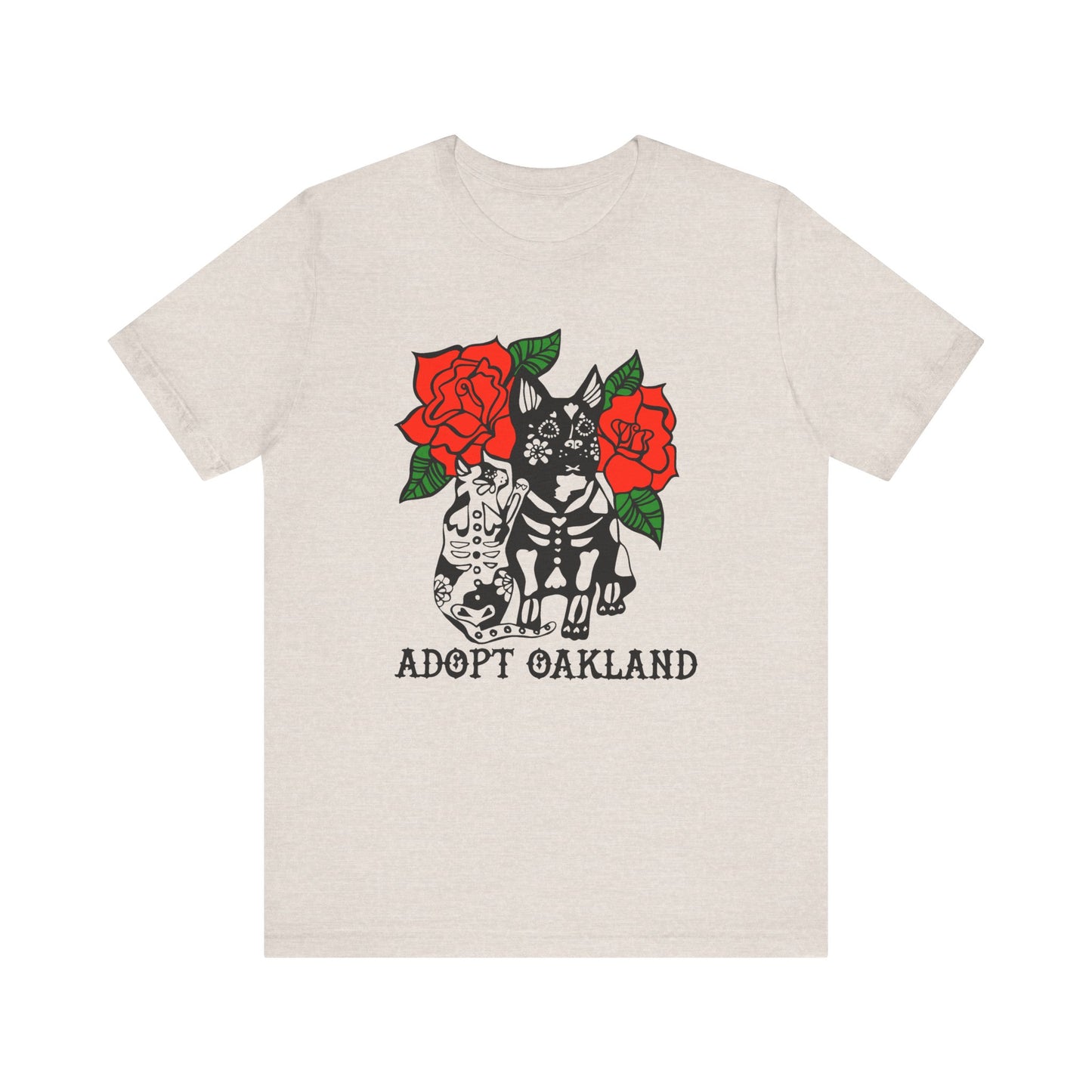 Las Mascotas -Adopt Oakland Cat & Dog Tee – Unisex Jersey Short Sleeve T-Shirt for Animal Lovers