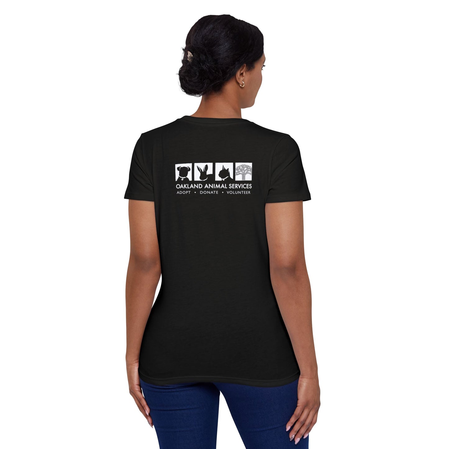 OAS Logo Back Printed Women's Organic Short Sleeve T-Shirt