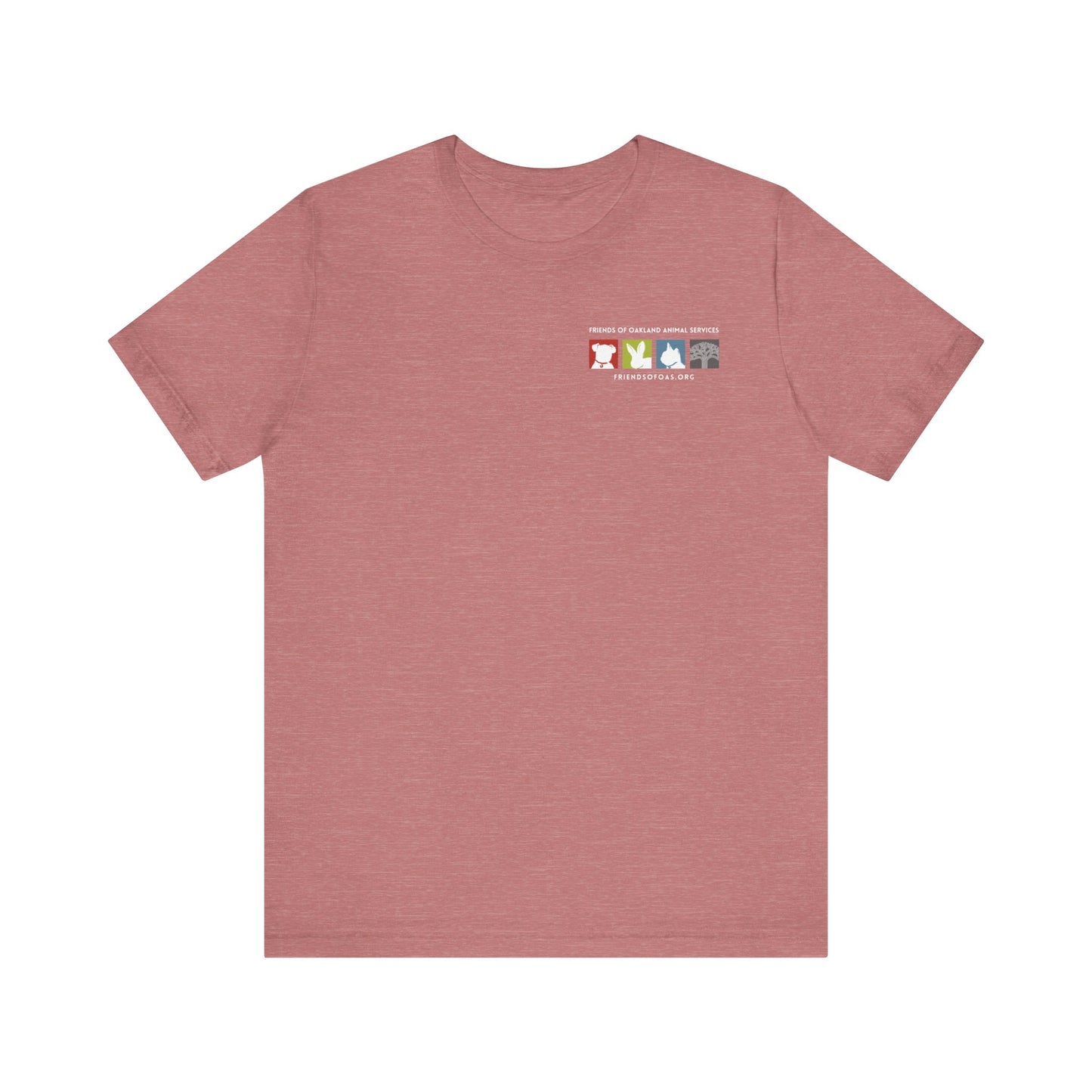 Back-Printed FOAS Logo - Unisex Short Sleeve Tee