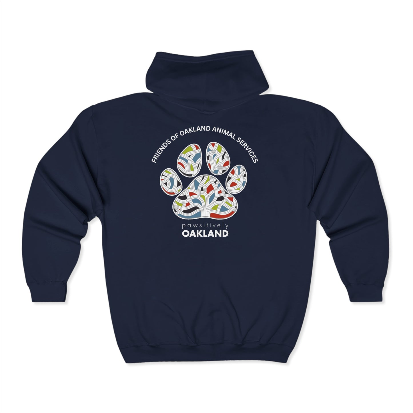 Pawsitively Oakland Unisex Heavy Blend™ Full Zip Hooded Sweatshirt
