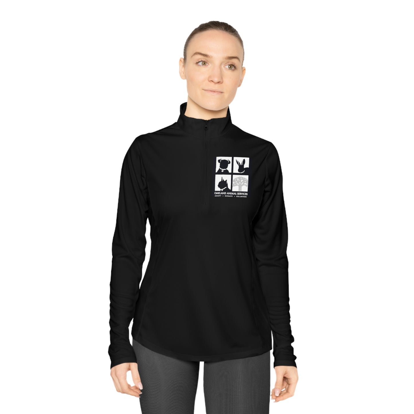 OAS Logo Ladies Quarter-Zip Pullover