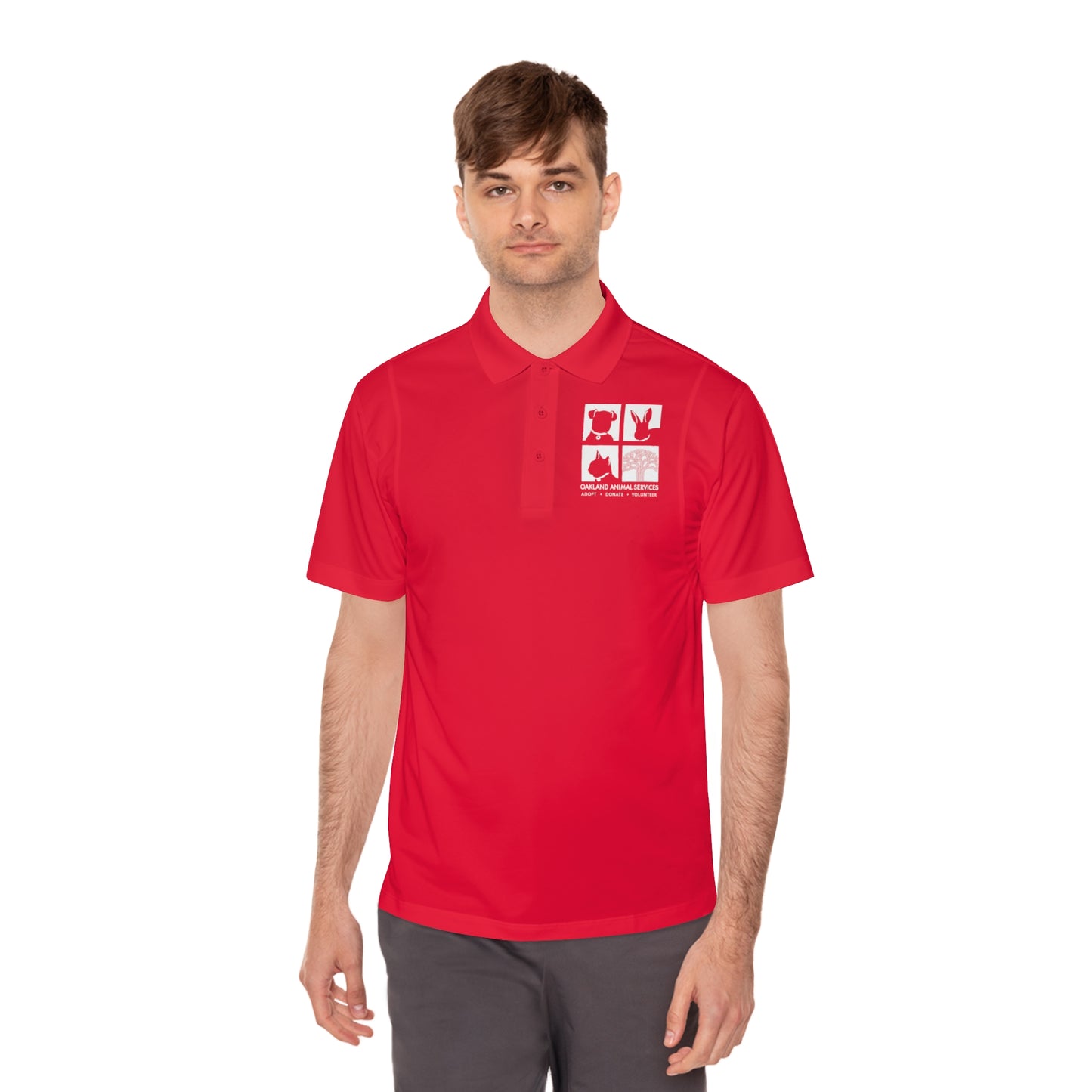 OAS Logo Men's Sport Polo Shirt