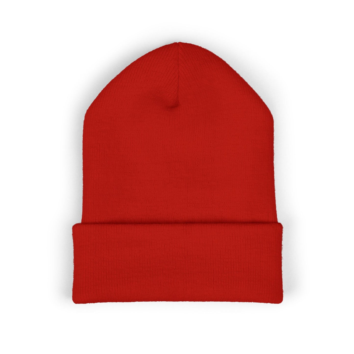 OAS Custom Embroidered Classic Cuffed Beanie - Bright Yellow Paw Print Design
