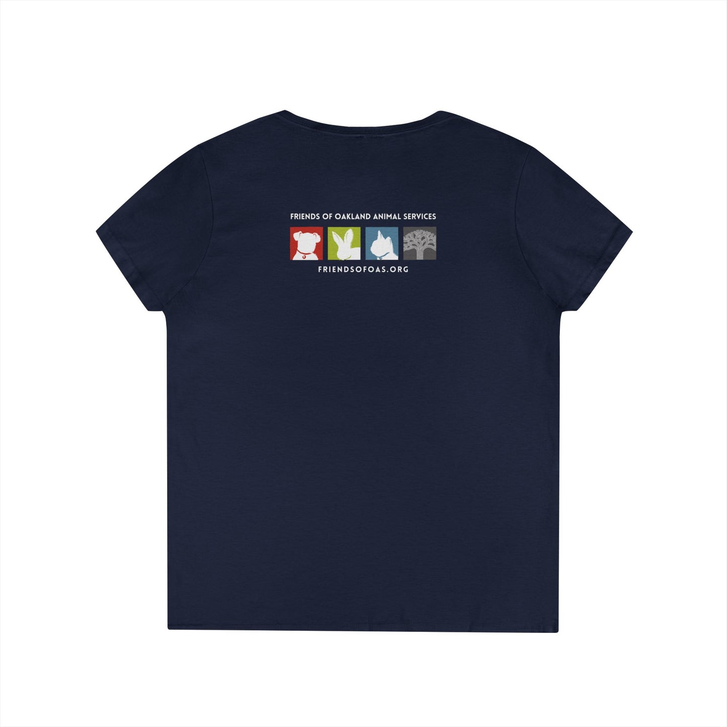 Pawsitively Oakland Ladies' V-Neck T-Shirt
