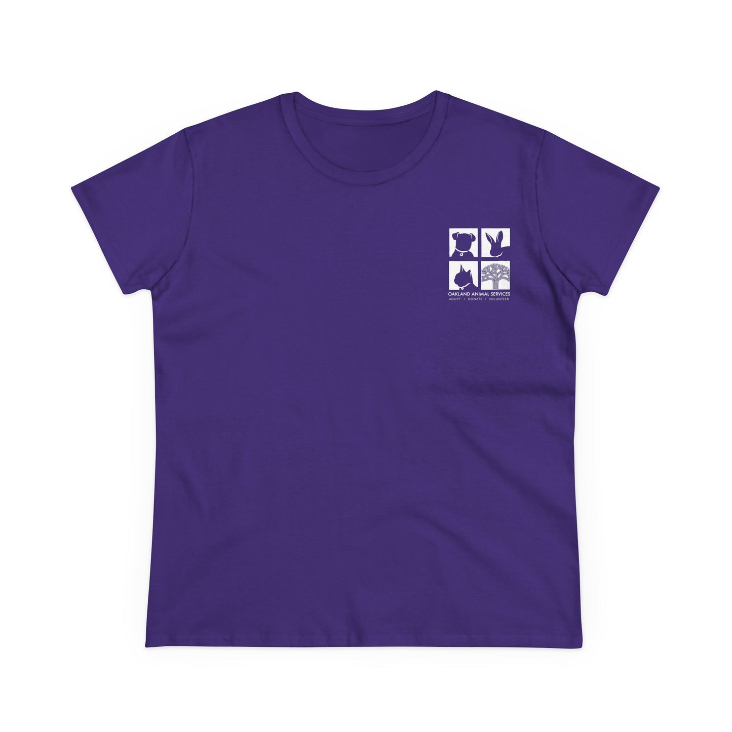 Cat Love - Women's Cotton Cat Rescue Back Printed Tee - Support Animal Services