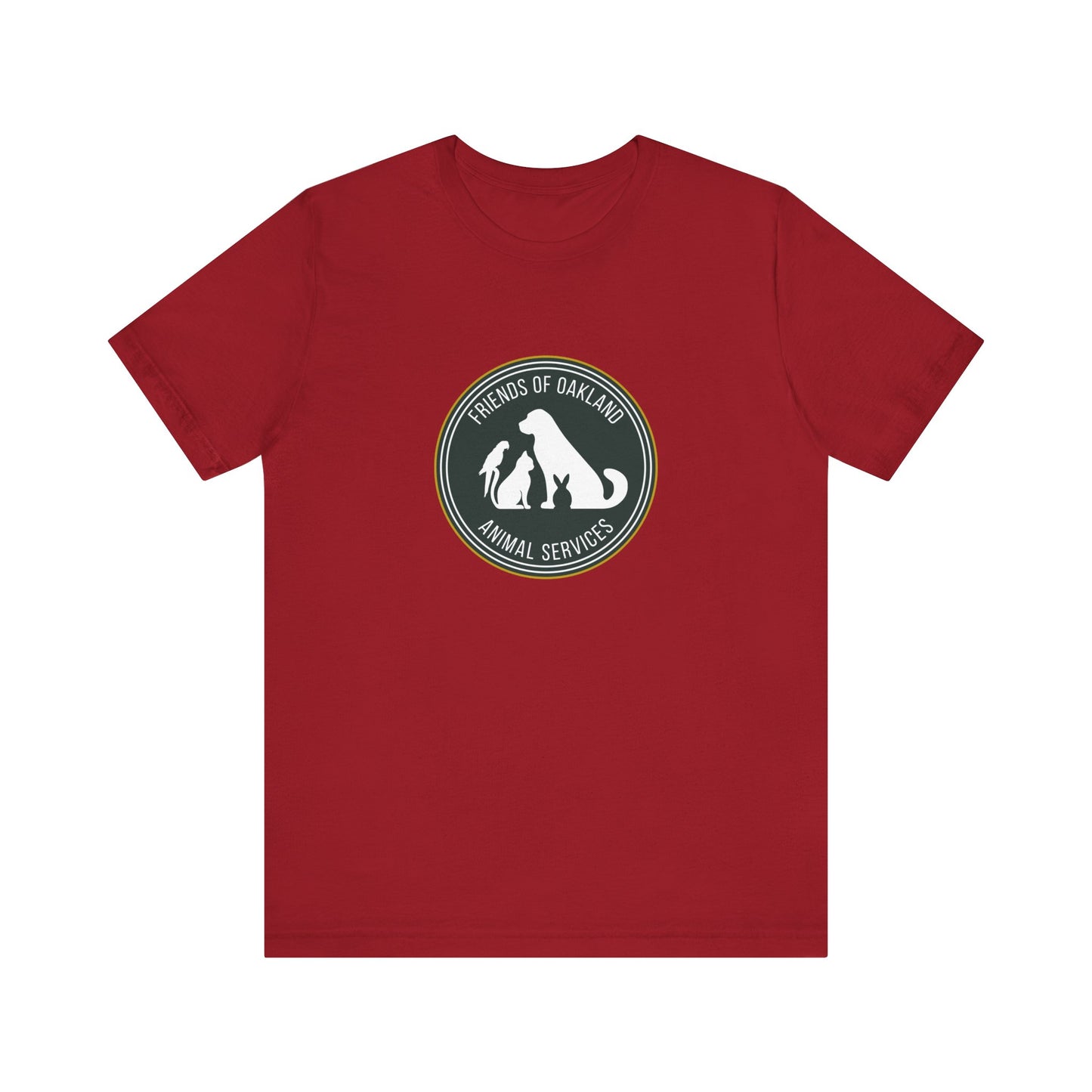 Baseball Friends of Oakland Animal Services Tee - Unisex Jersey Short Sleeve Animal Lovers Shirt