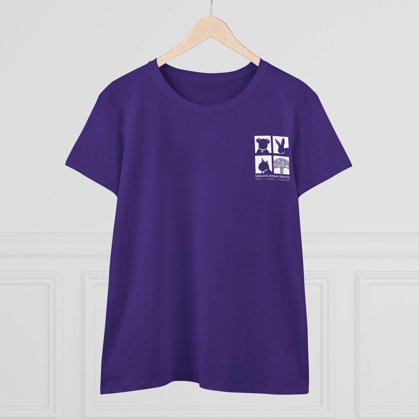 Cat Love - Women's Cotton Cat Rescue Back Printed Tee - Support Animal Services