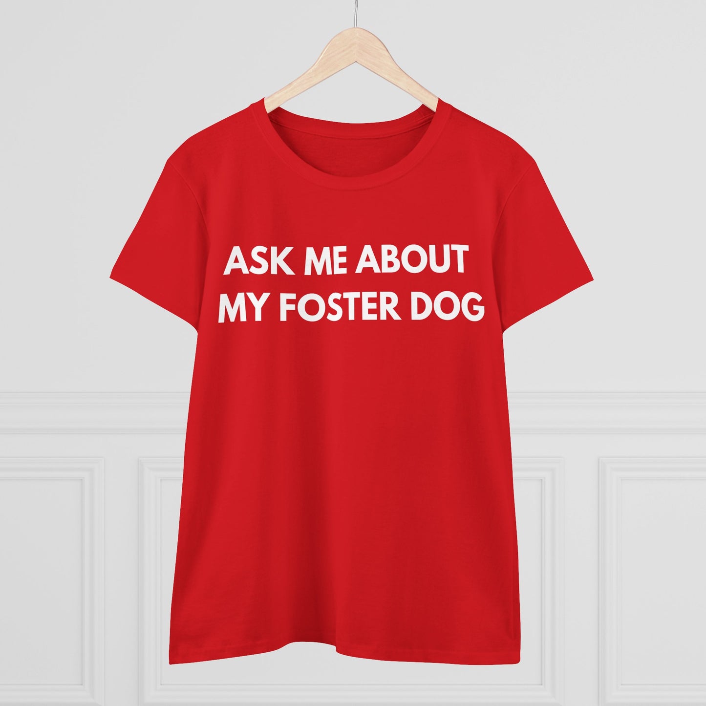Ask Me -- Women's Midweight Cotton Tee