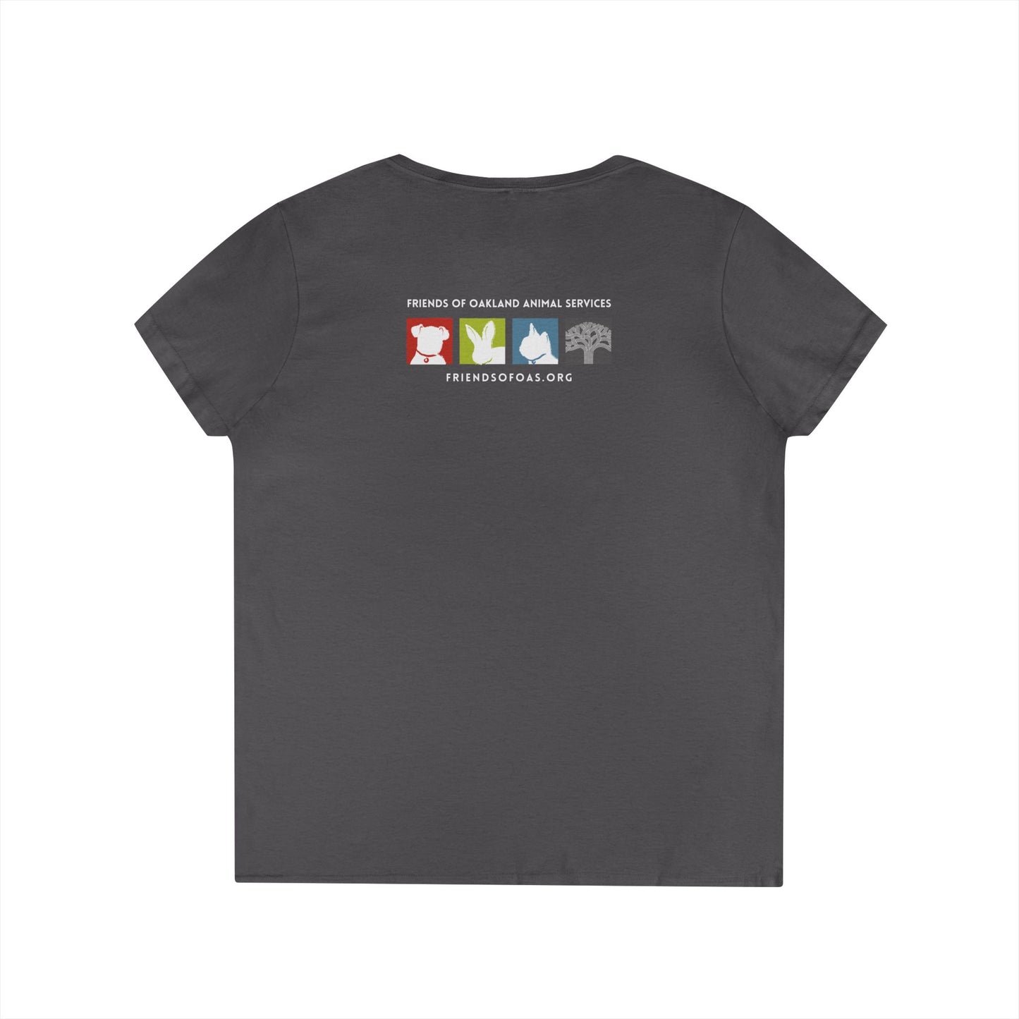 Pawsitively Oakland Ladies' V-Neck T-Shirt