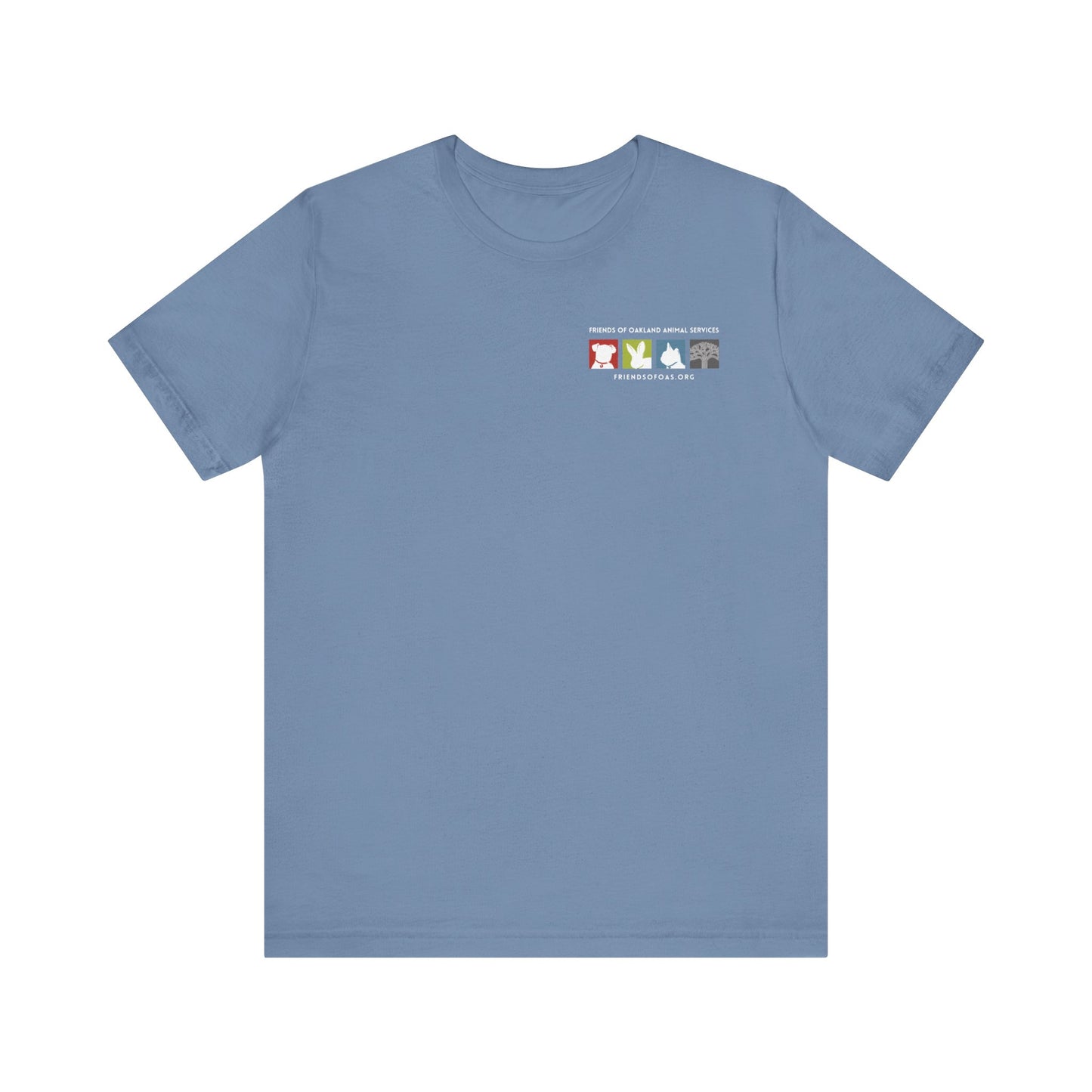 Back-Printed FOAS Logo - Unisex Short Sleeve Tee