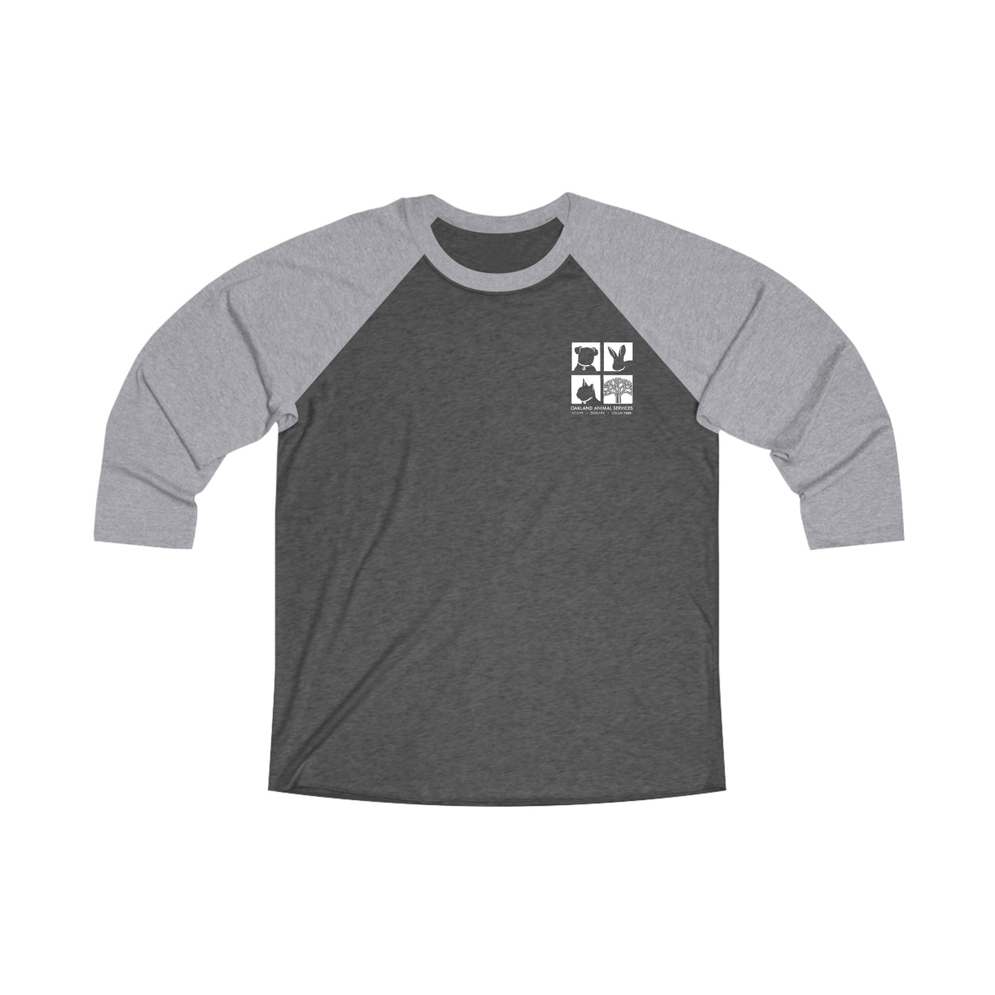 OAS Logo Unisex Tri-Blend 3\4 Raglan Tee