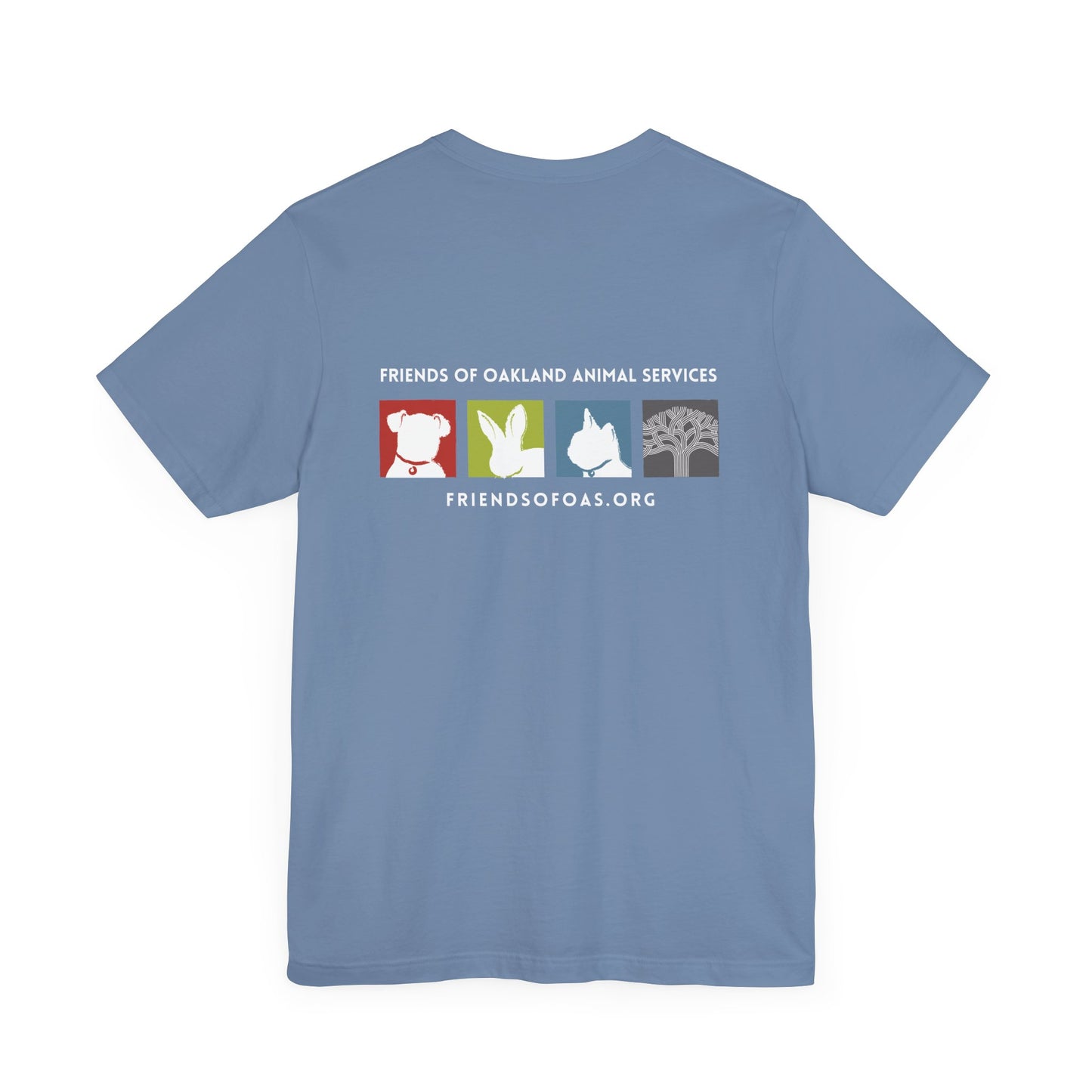 Back-Printed FOAS Logo - Unisex Short Sleeve Tee