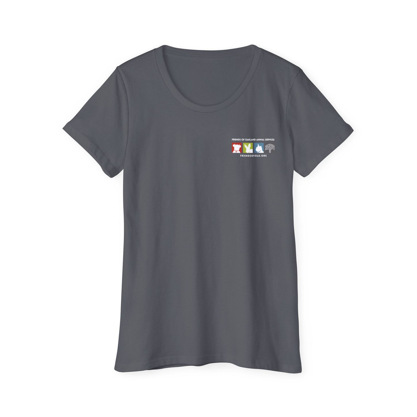 Pawsitively Oakland Back Printed Women's Organic Short Sleeve T-Shirt