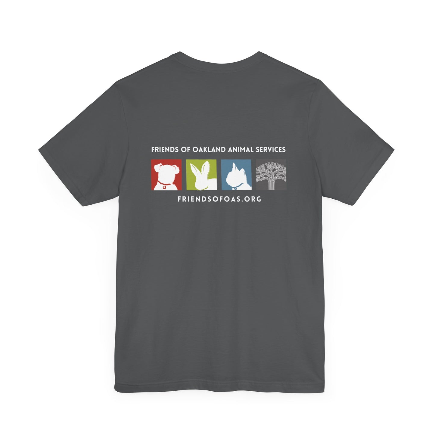 Back-Printed FOAS Logo - Unisex Short Sleeve Tee