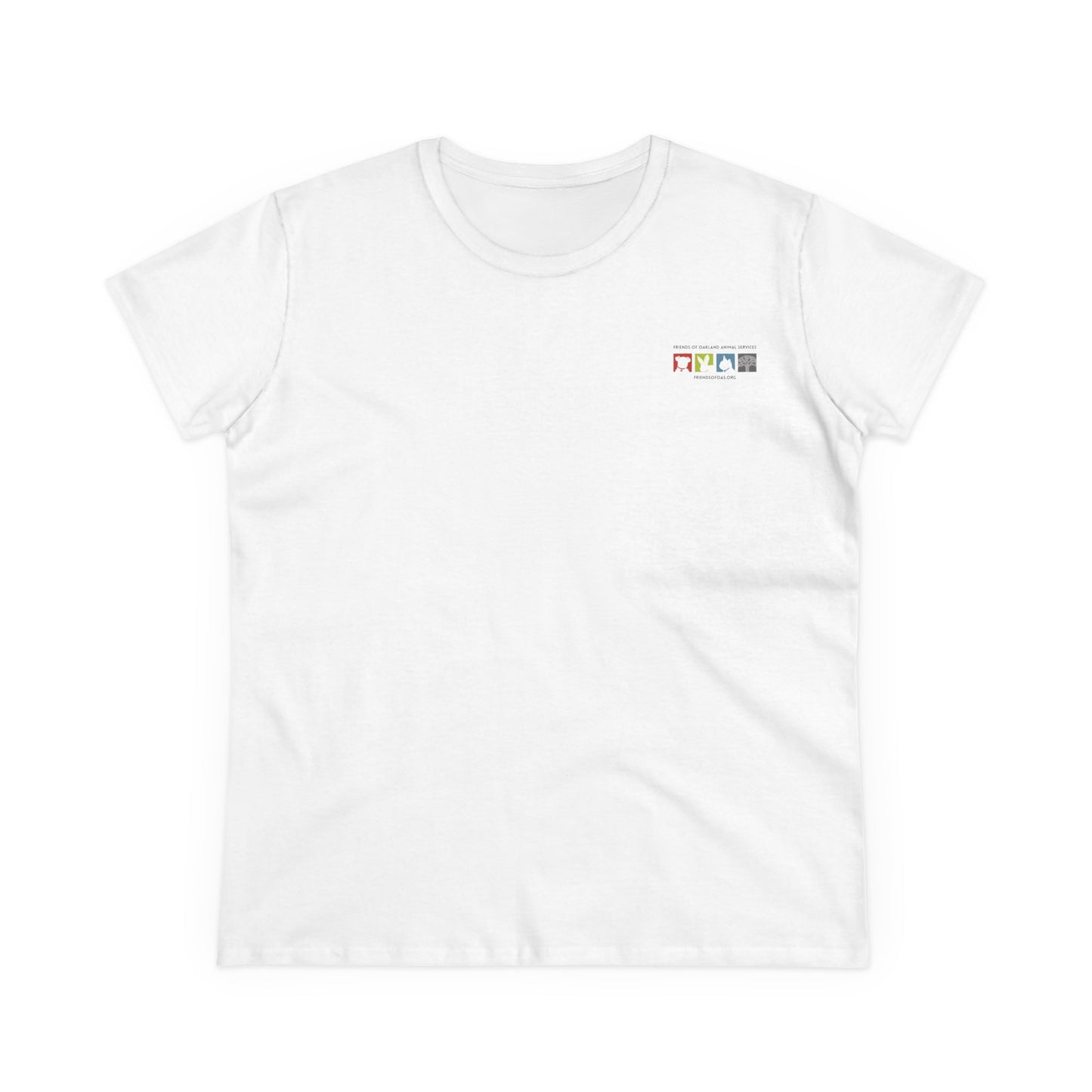 Cat Love - Women's Cotton Cat Rescue Back Printed Tee - Support Animal Services