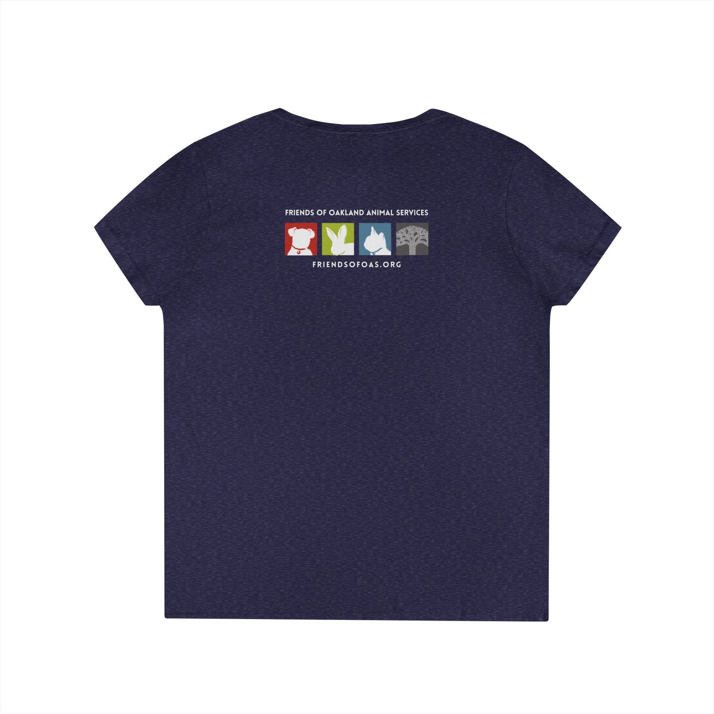 Pawsitively Oakland Ladies' V-Neck T-Shirt