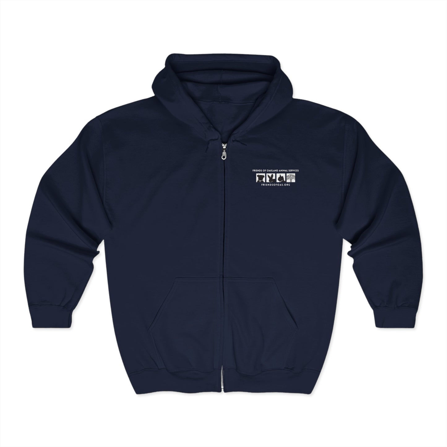 Pawsitively Oakland Unisex Heavy Blend™ Full Zip Hooded Sweatshirt