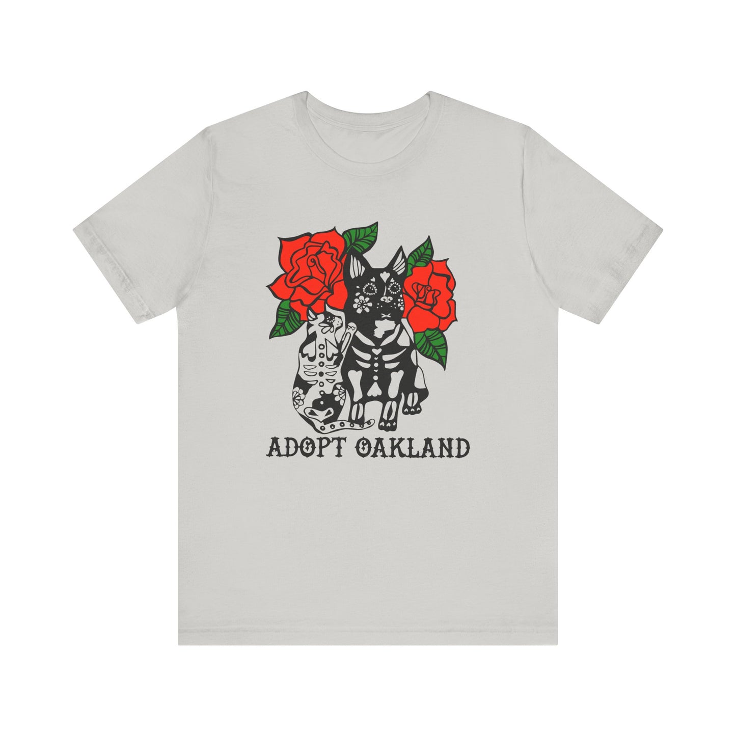 Las Mascotas -Adopt Oakland Cat & Dog Tee – Unisex Jersey Short Sleeve T-Shirt for Animal Lovers