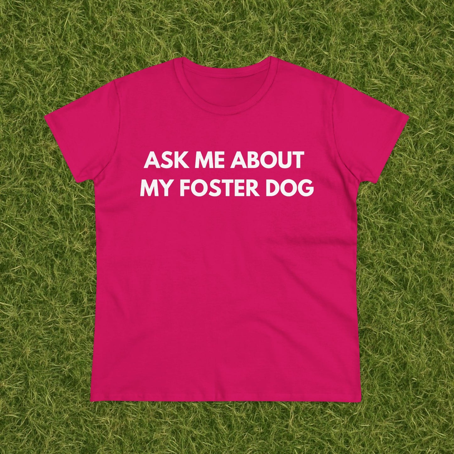 Ask Me -- Women's Midweight Cotton Tee