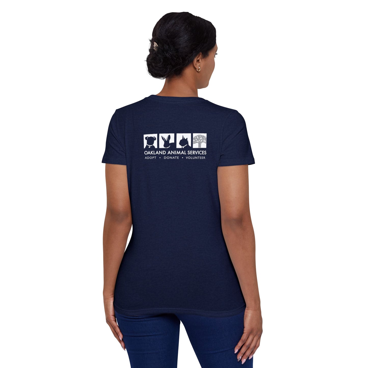 OAS Logo Back Printed Women's Organic Short Sleeve T-Shirt