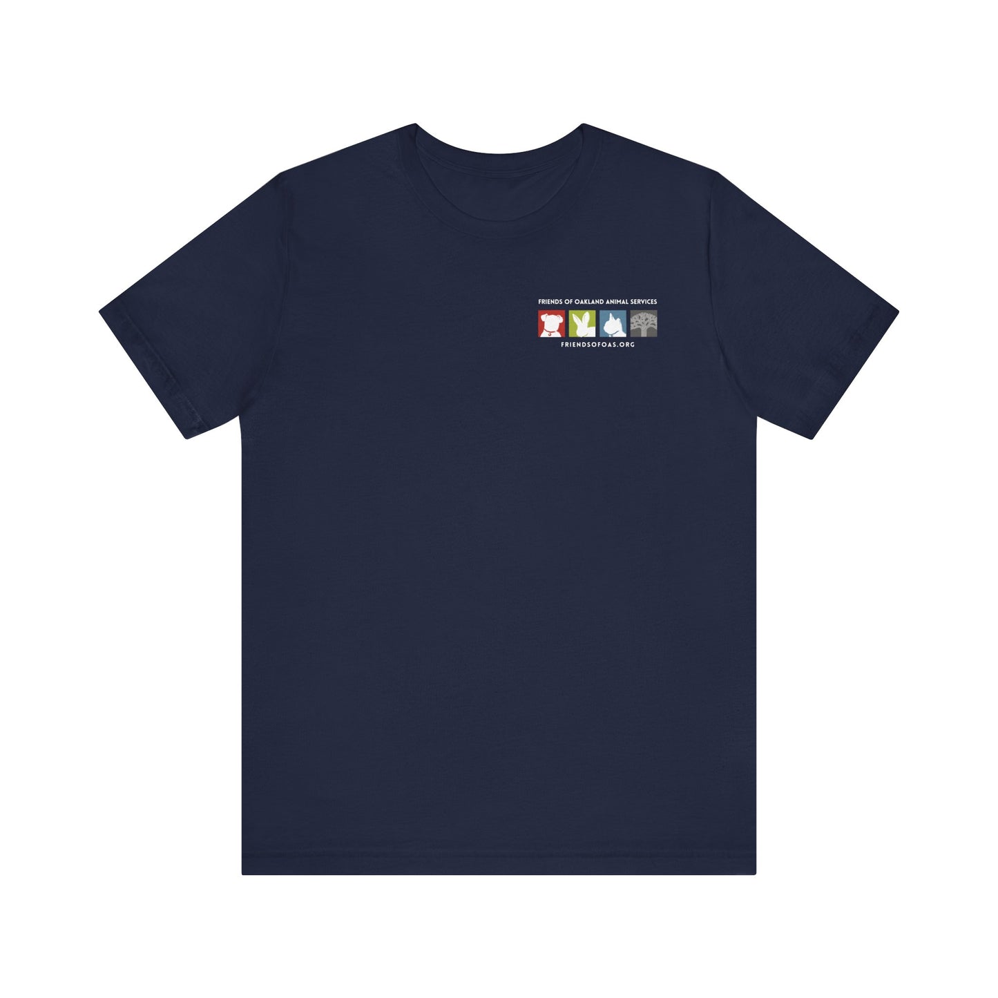Back-Printed FOAS Logo - Unisex Short Sleeve Tee