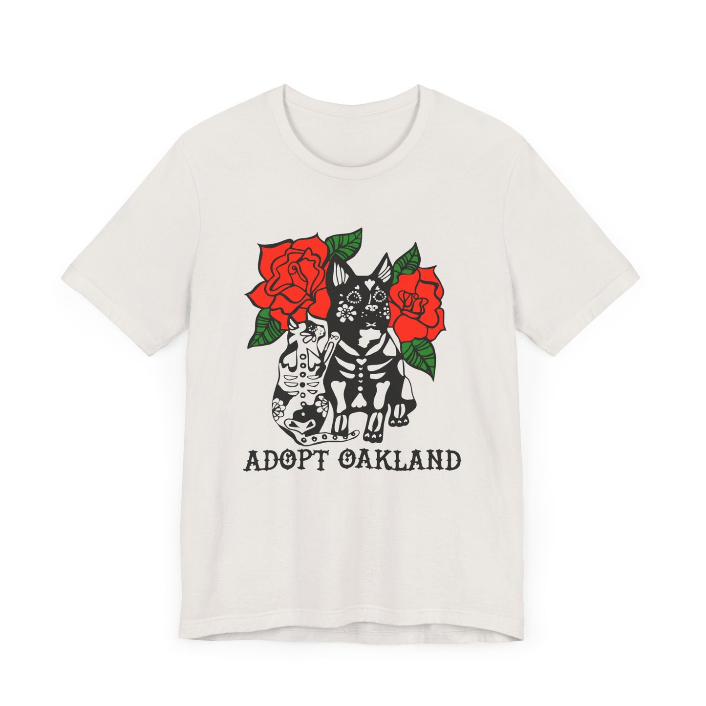 Las Mascotas -Adopt Oakland Cat & Dog Tee – Unisex Jersey Short Sleeve T-Shirt for Animal Lovers