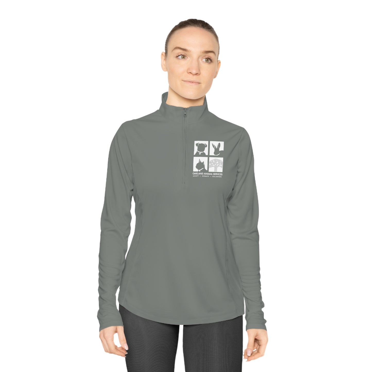 OAS Logo Ladies Quarter-Zip Pullover