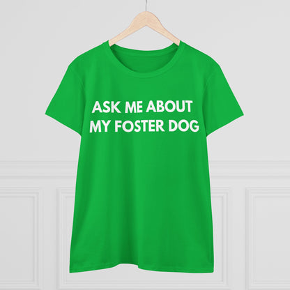 Ask Me -- Women's Midweight Cotton Tee