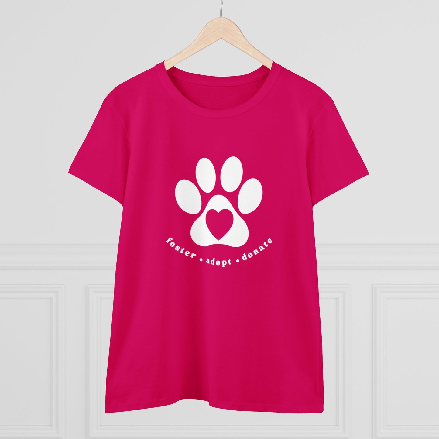 Helping Paw Women's Midweight Cotton Tee