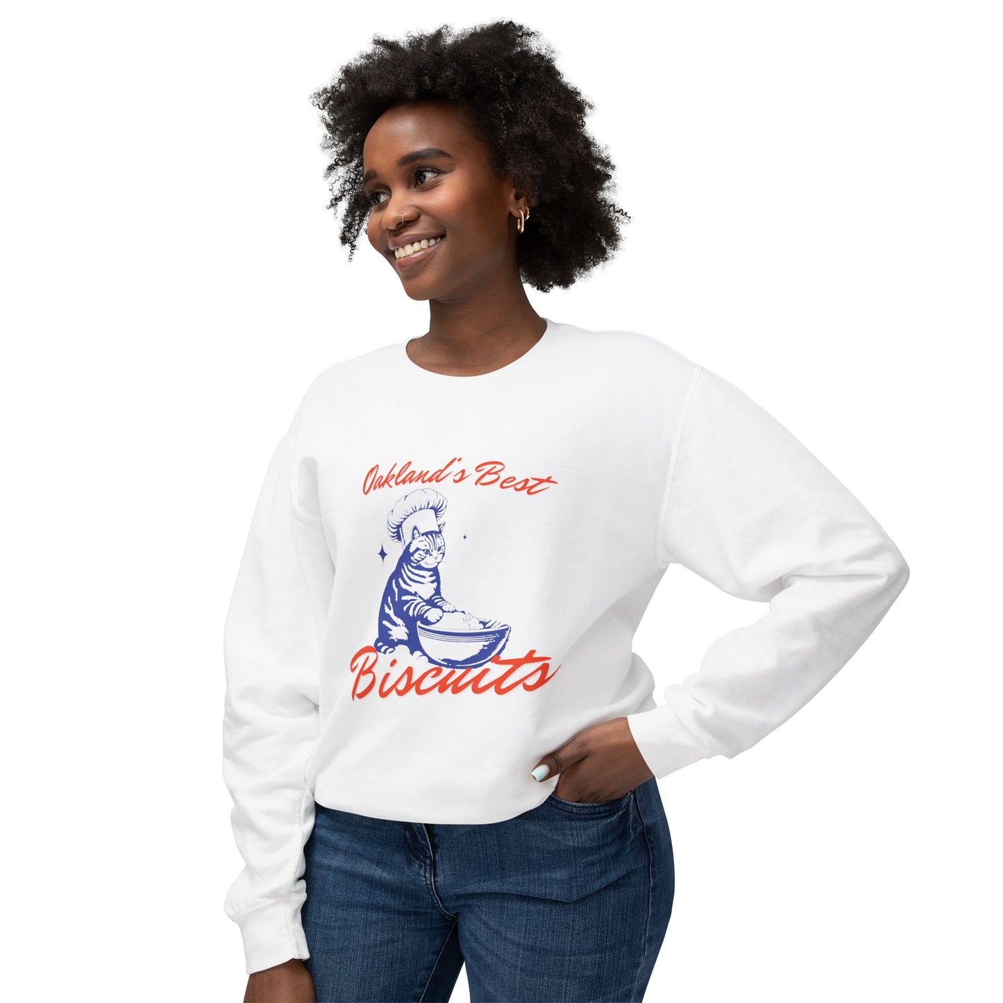 Oakland's Best Biscuits Unisex Lightweight Crewneck Sweatshirt