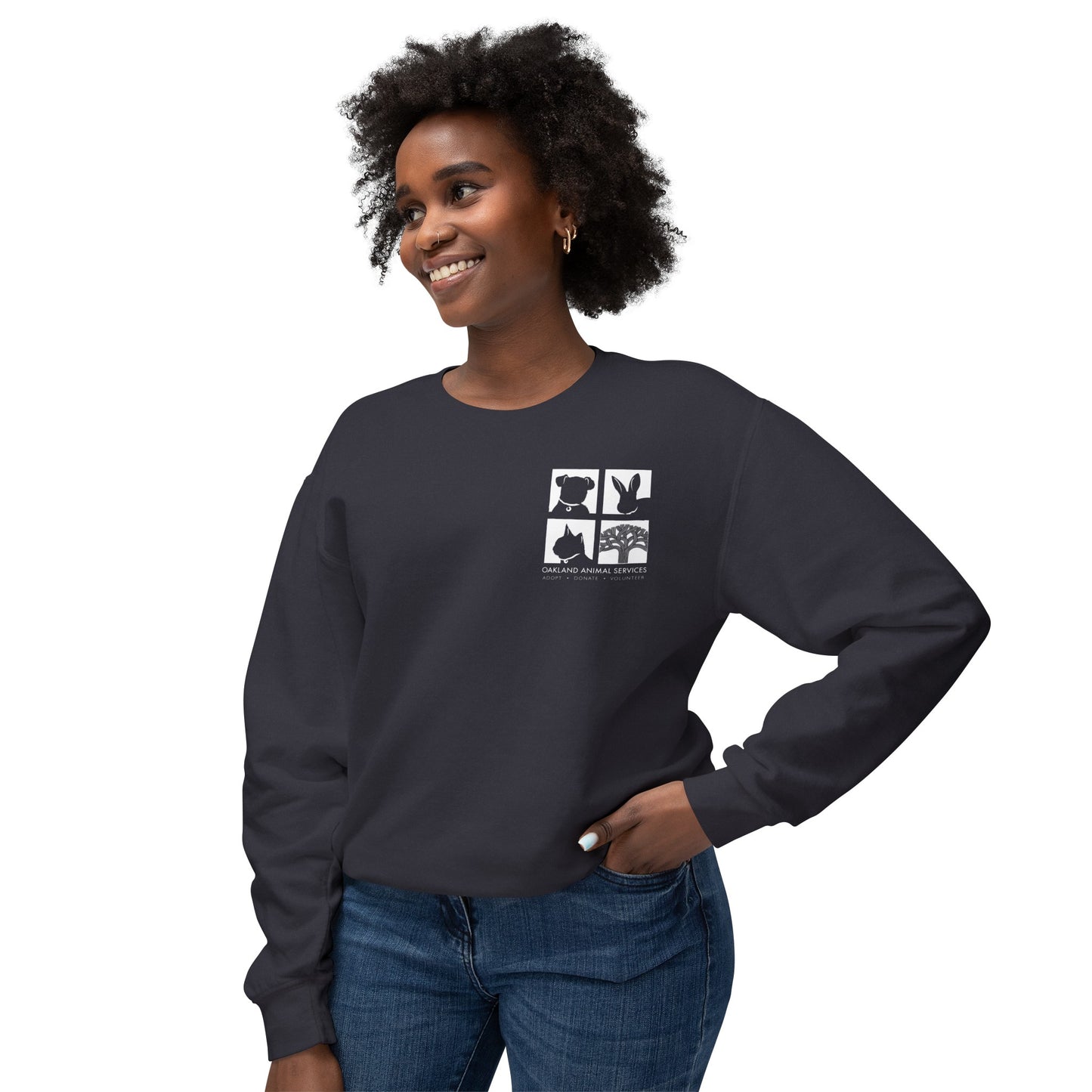 OAS Logo Unisex Lightweight Crewneck Sweatshirt