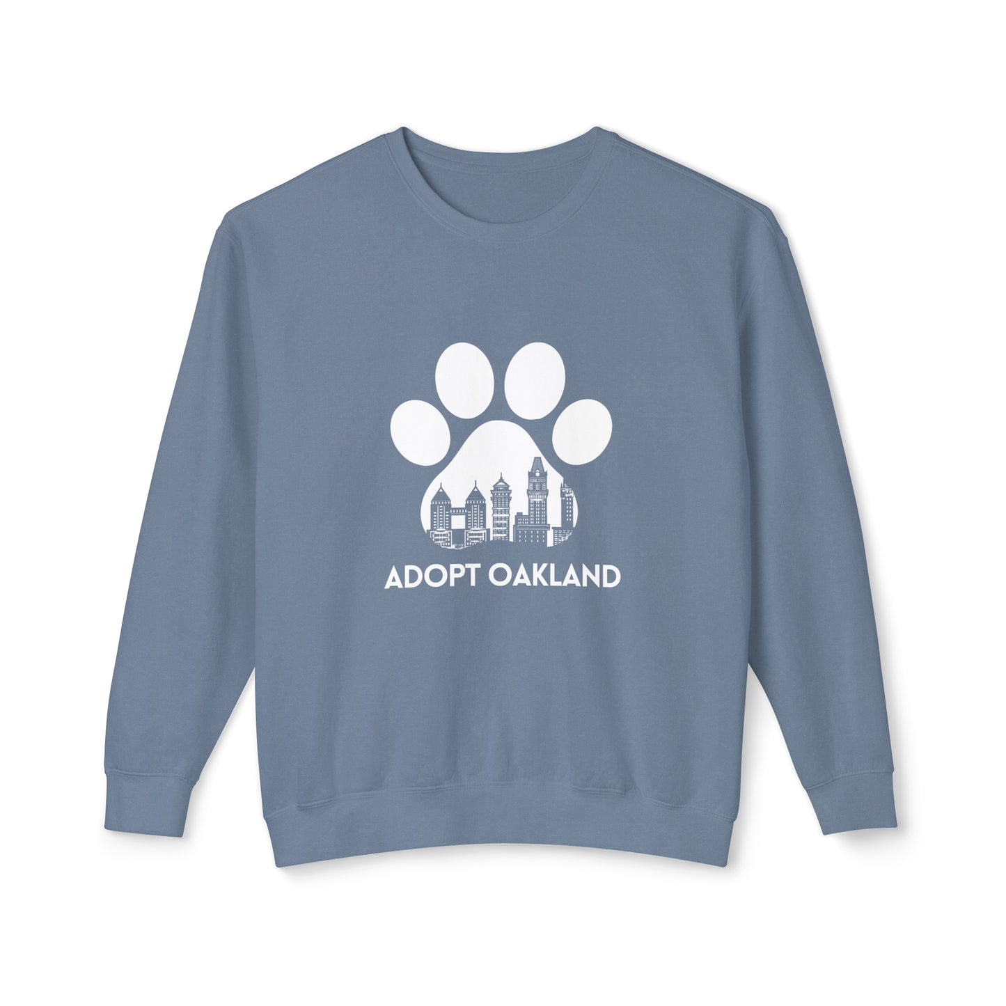 Adopt Oakland Unisex Lightweight Crewneck Sweatshirt