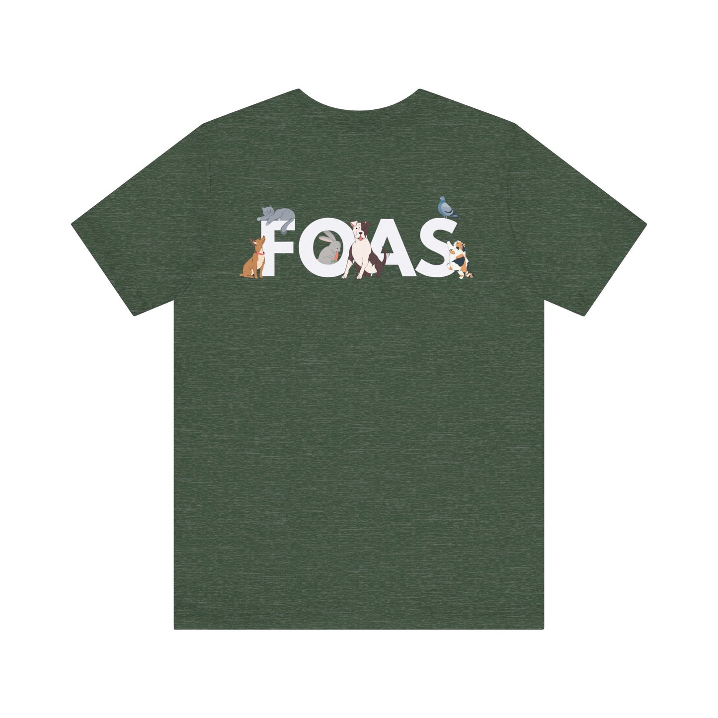 FOAS Pets Back Printed Cotton Jersey Tee
