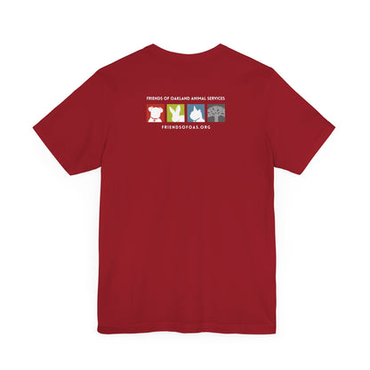 Baseball Friends of Oakland Animal Services Tee - Unisex Jersey Short Sleeve Animal Lovers Shirt