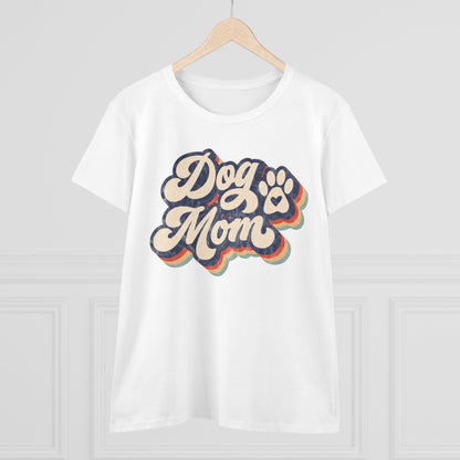 Dog Mom Women's Midweight Cotton Tee