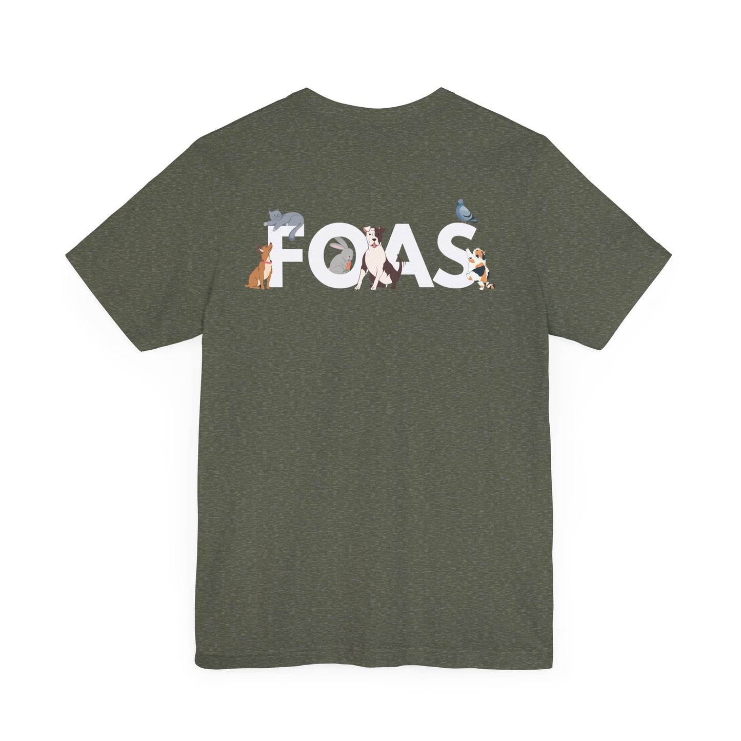 FOAS Pets Back Printed Cotton Jersey Tee