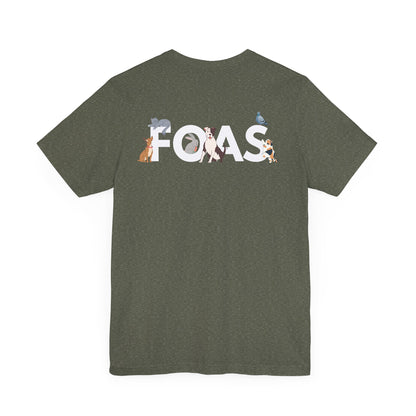 FOAS Pets Back Printed Cotton Jersey Tee